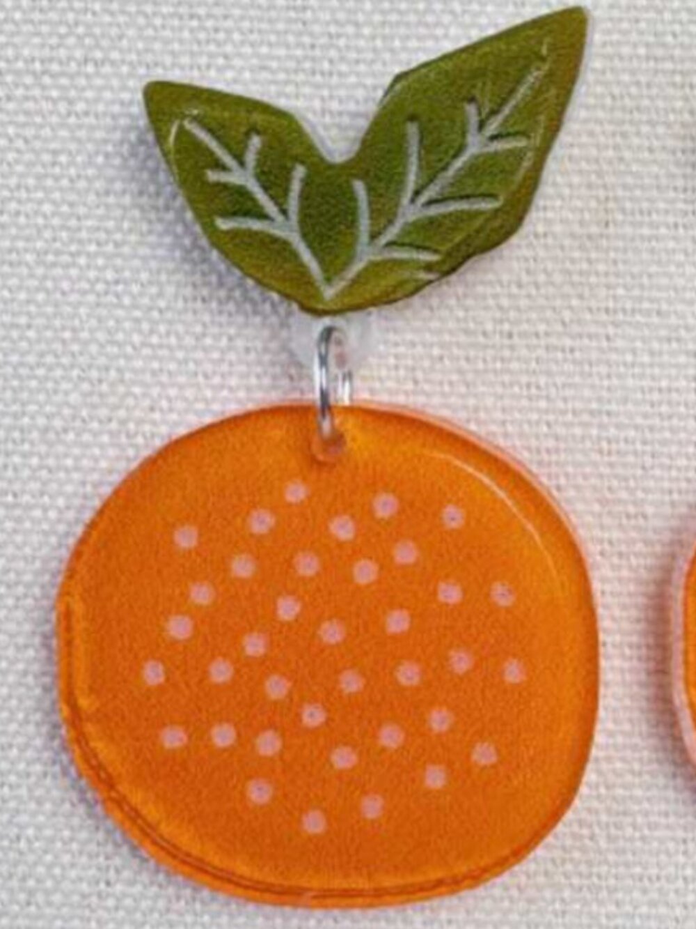 Oranges! Acrylic Drop Earrings - Picture 5 of 5